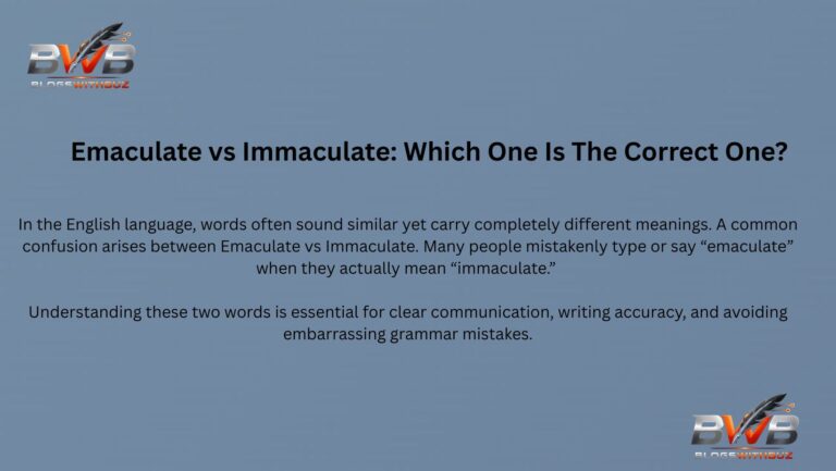 Emaculate vs Immaculate: Which One Is The Correct One?