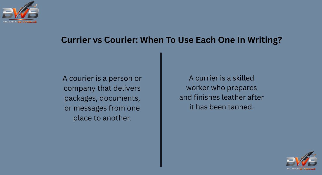 Currier vs Courier: When To Use Each One In Writing?