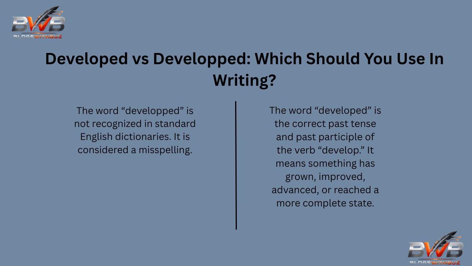 Developed vs Developped: Which Should You Use In Writing?