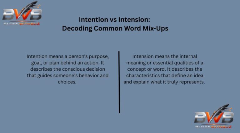 Intention vs Intension: Decoding Common Word Mix-Ups