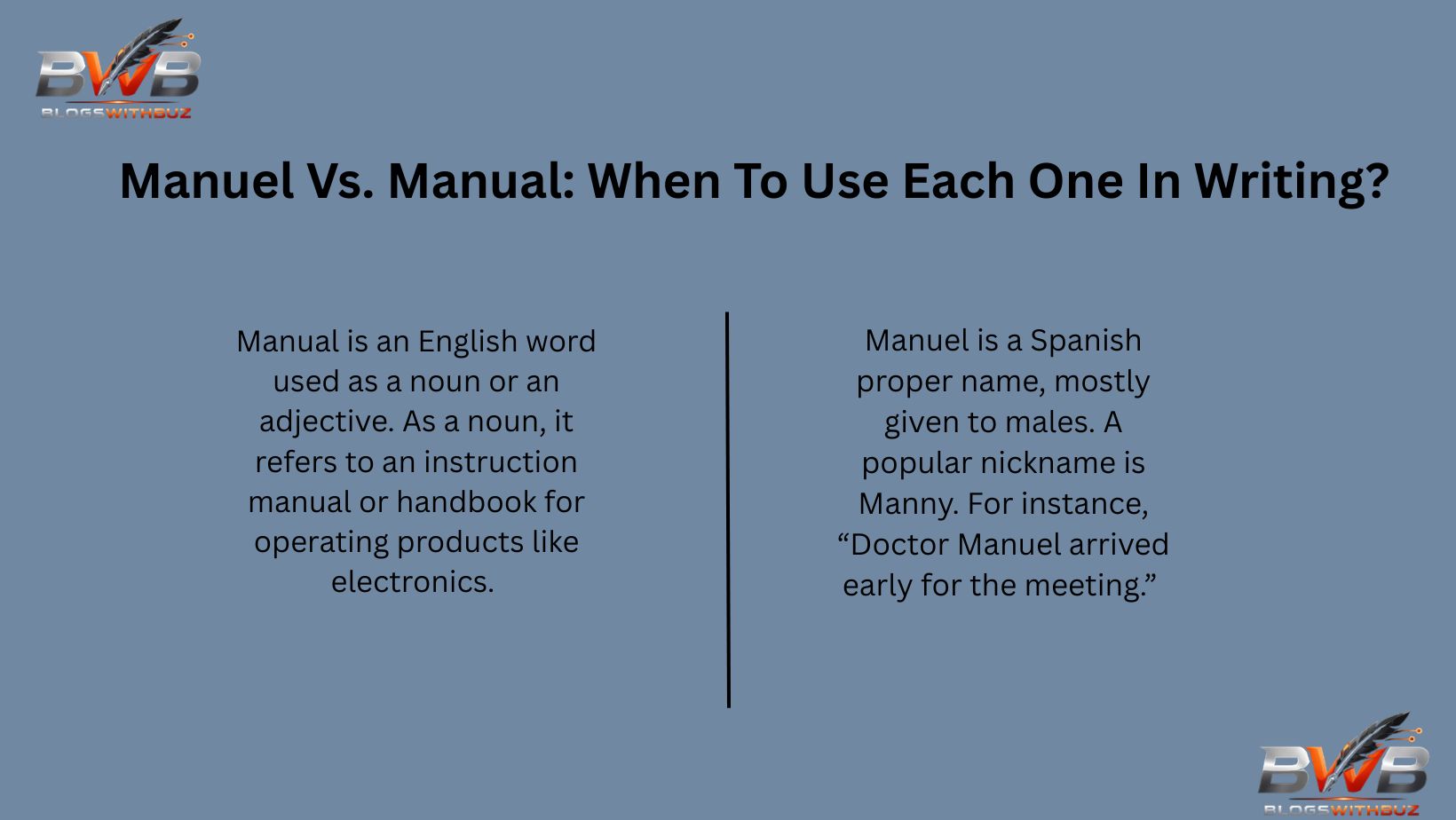 Manuel Vs. Manual: When To Use Each One In Writing?