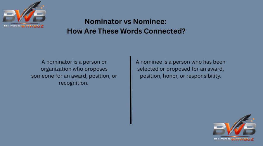 Nominator vs Nominee: How Are These Words Connected?