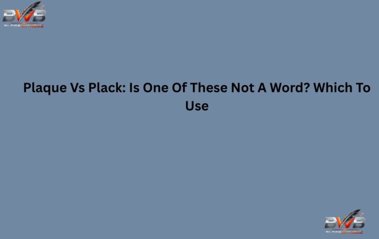 Plaque Vs Plack: Is One Of These Not A Word? Which To Use