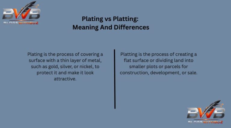 Plating vs Platting: Meaning And Differences