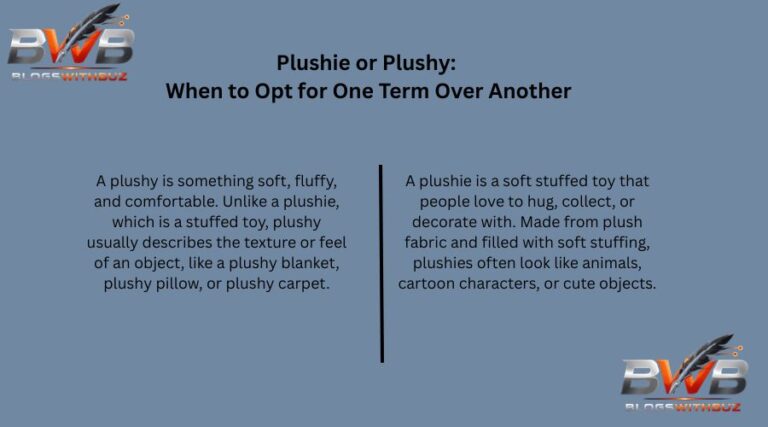 Plushie or Plushy: When to Opt for One Term Over Another