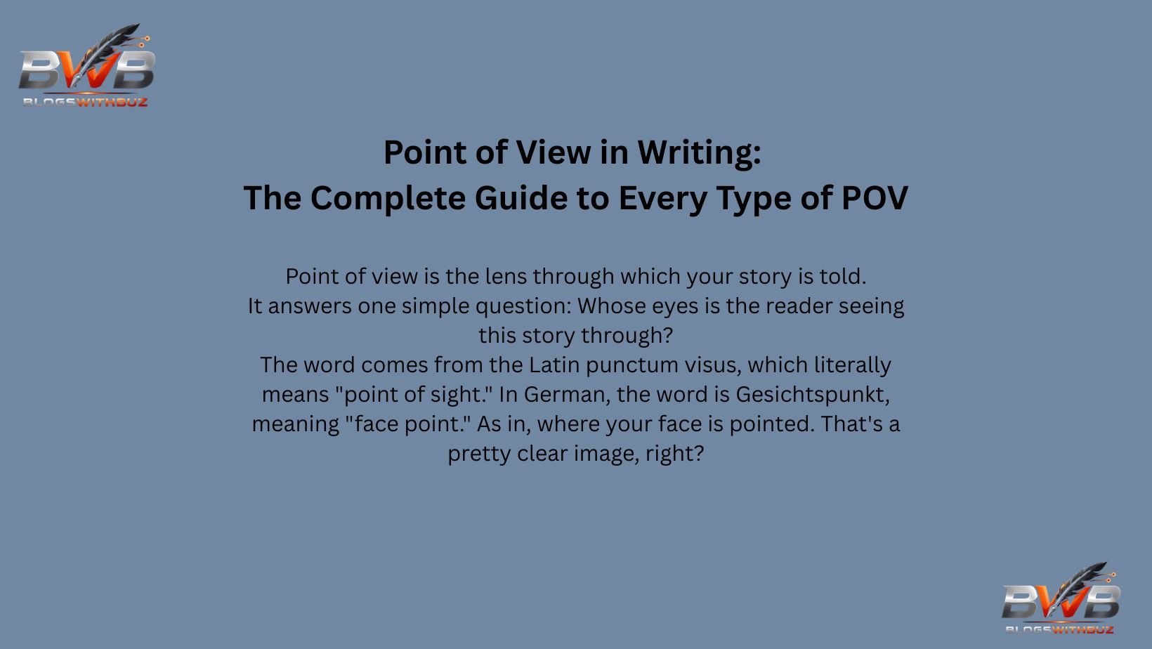 Point of View in Writing: The Complete Guide to Every Type of POV