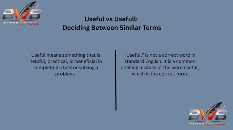 Useful vs Usefull: Deciding Between Similar Terms
