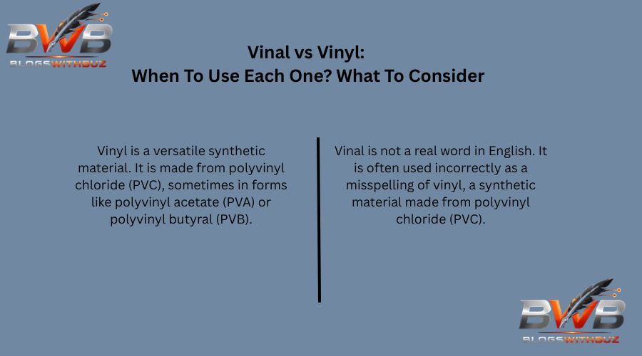 Vinal vs Vinyl: When To Use Each One? What To Consider