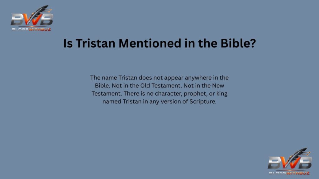 tristan name meaning bible