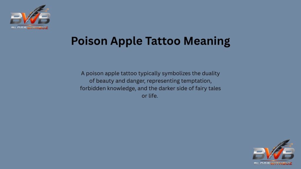 Poison Apple Tattoo Meaning