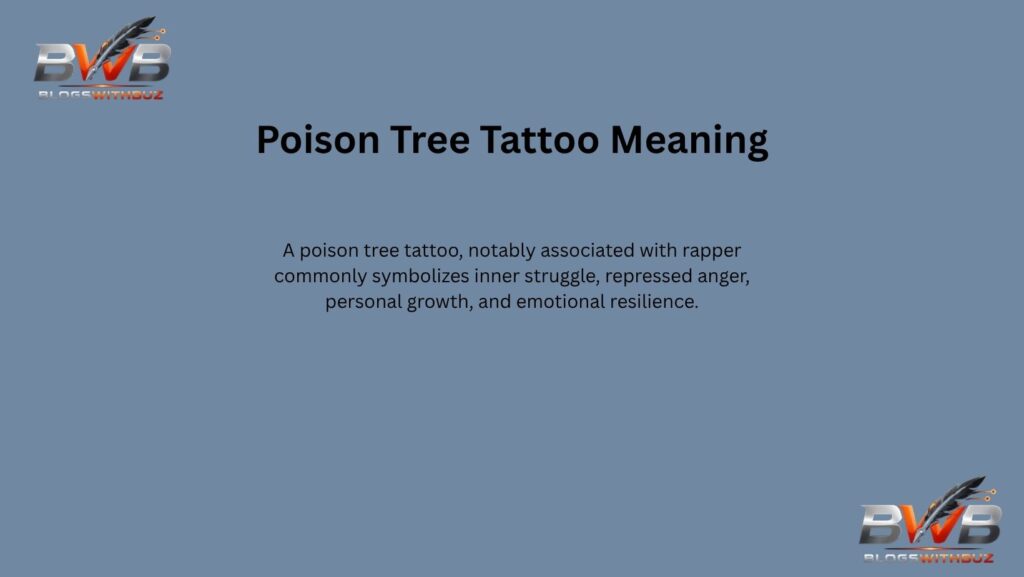 poison tree tattoo